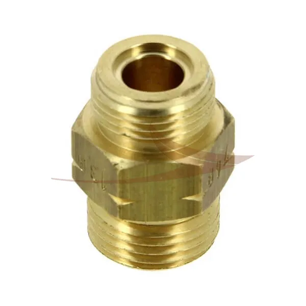 Raccord gaz mâle-mâle