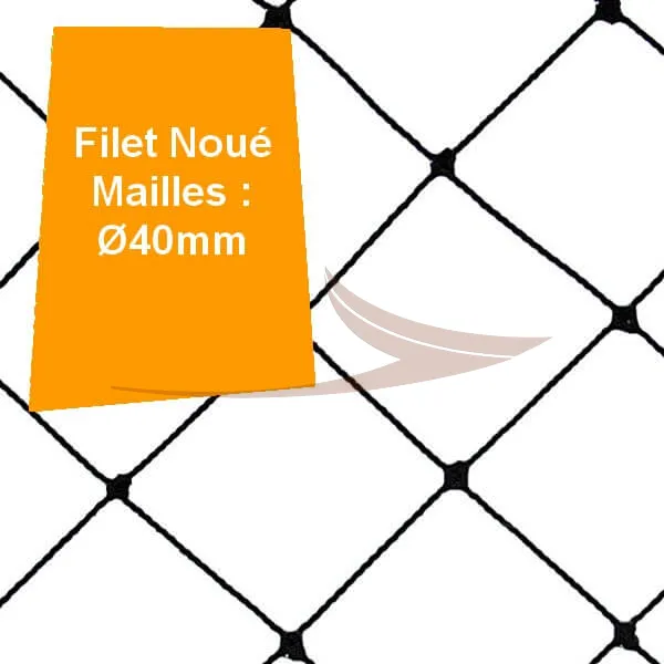 Filet noué maille 40mm